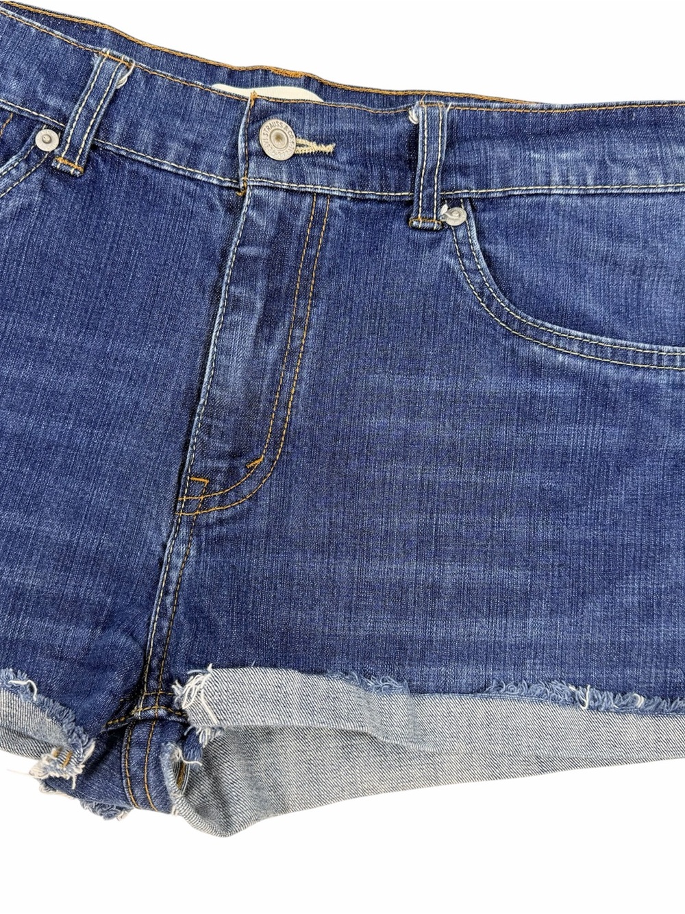 Levi's 541 Athletic Fit Cut Off Denim Mini Shorts Size 20 Reg/Waist 30 - Picture 3 of 10